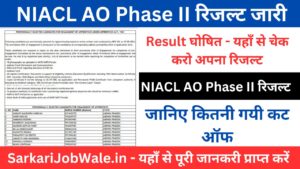 New India NIACL AO Phase II रिजल्ट जारी: यहाँ से करें चेक